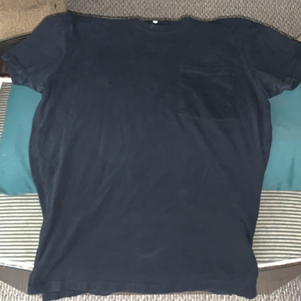 ESNTLS Black Slim Fit Pocket Shirt